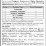 COMSATS University Islamabad Jobs 2019 for 29+ Team Lead, Research Associates/Assistants and MSc/PhD Students