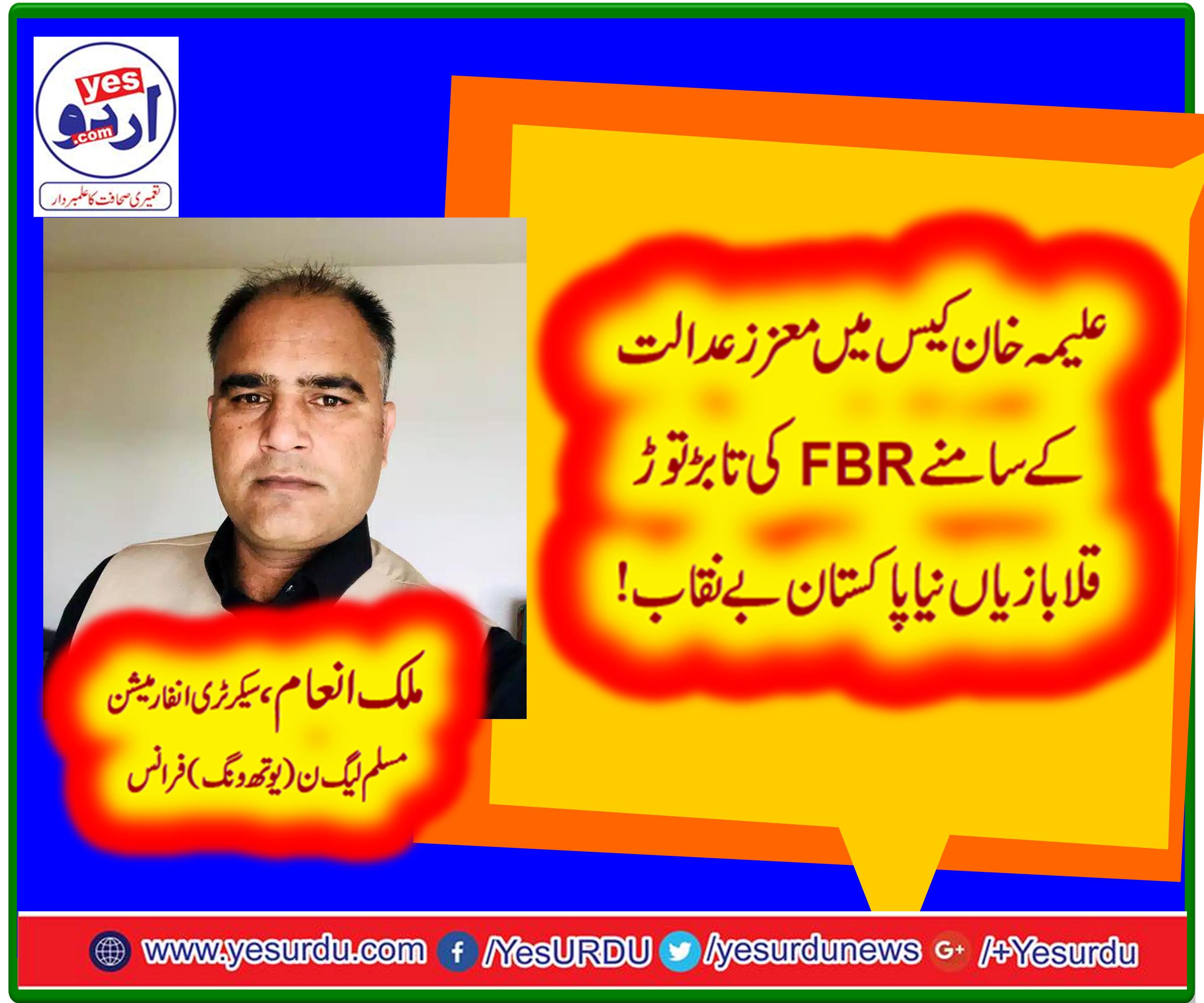 MALIK IANAM, SEC INFORMATION, PMLN, YUOUTH WING, FRANCE