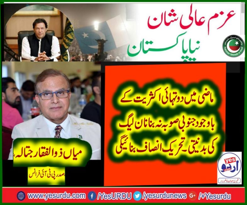 mian zulifqar jatala, PRESIDENT, PTI, FRANCE