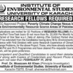 University of Karachi Jobs 2019 for Research Fellows