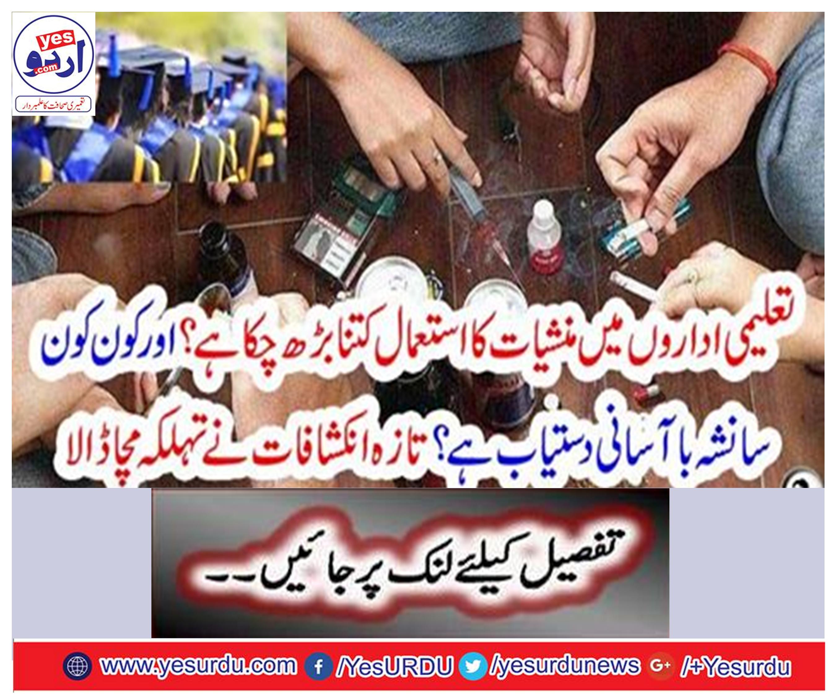 How much is the use of drugs in educational institutions?