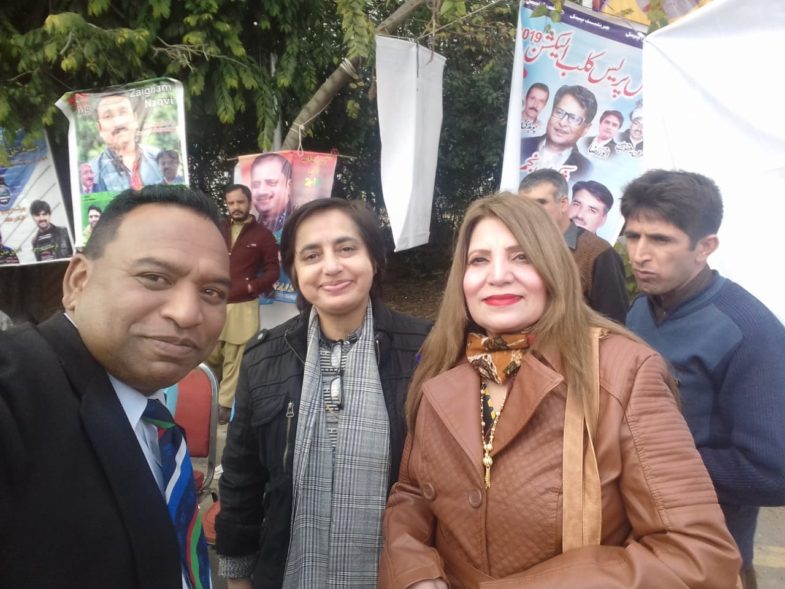 Asghar Ali Mubarak, senior, editorial, executive, yesurdu, news, meeting, with, renown, journalists, at, NPC, elections, 2019