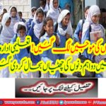 ! Two important days of holidays were restored in educational institutions