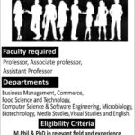 Jinnah University for Women (Karachi) Jobs 2019 for Teaching Faculty