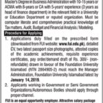Foundation University Islamabad Jobs 2019 for Manager Finance