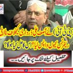 Why (PTI) returned the unfair references against Asif Ali Zardari?