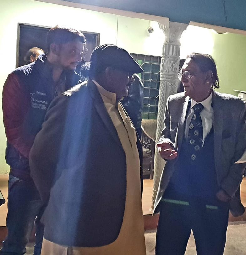 ex-president, asif ali zardari, visited, religious, and, spiritual, scholar, professor Rafiq Ahmed Akhtar, while, meet, abdur rahman mirza, senior, ppp, leader