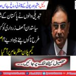 How do the people make changes to Pakistan's shatter politician Asif Zardari?