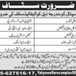 Yahya Hospital Jobs 2019 for Pharmacist, Nursing and Medical Posts