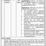Public Sector Organization Jobs 2019 for Internal Auditor (Download NTS Form)
