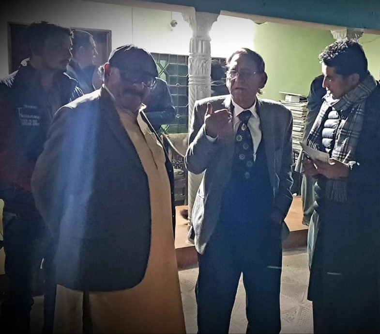 ex-president, asif ali zardari, visited, religious, and, spiritual, scholar, professor Rafiq Ahmed Akhtar, while, meet, abdur rahman mirza, senior, ppp, leader