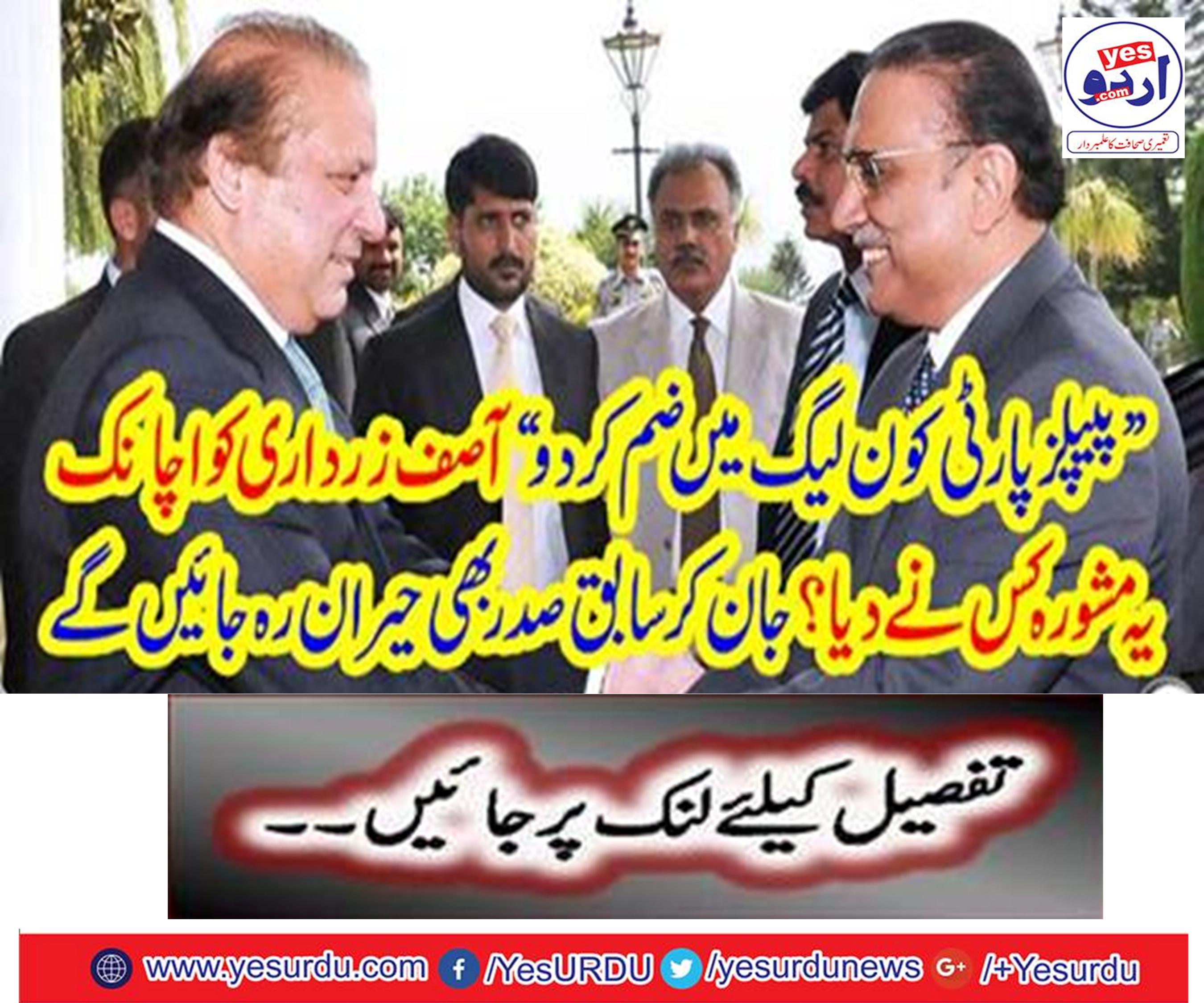 Asif Zardari should be integrated into PPP's N League