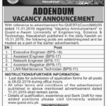 Quaid-E-Azam University of Engineering, Science & Technology Nawabshah Jobs 2019 for IT & Engineering Posts