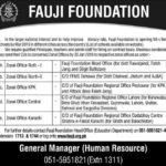 Fauji Foundation Jobs 2019 for 1000+ Admin, Teachers & Principals (All Pakistan)