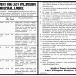 Lady Willingdon Hospital Lahore Jobs 2019 for 18+ Registrars and Medical Posts
