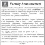 Tameer-e-Khalaq Foundation NGO Jobs 2019 for Civil Engineers