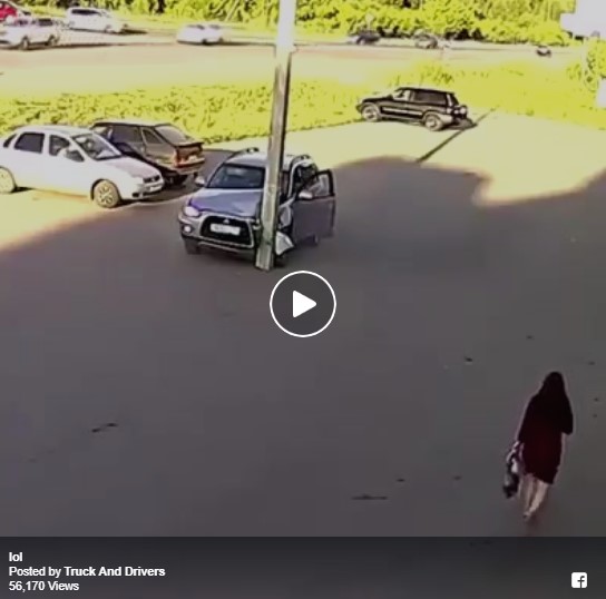 When you focus on the woman not on the road