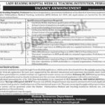 LRH Peshawar Jobs 2019 for HR Assistant, HR Officers, Asst Manager Store & Audit Staff