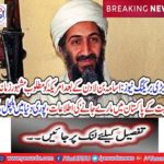 After Osama bin Laden reports the US wanted to be killed in Pakistan's celebrity personality