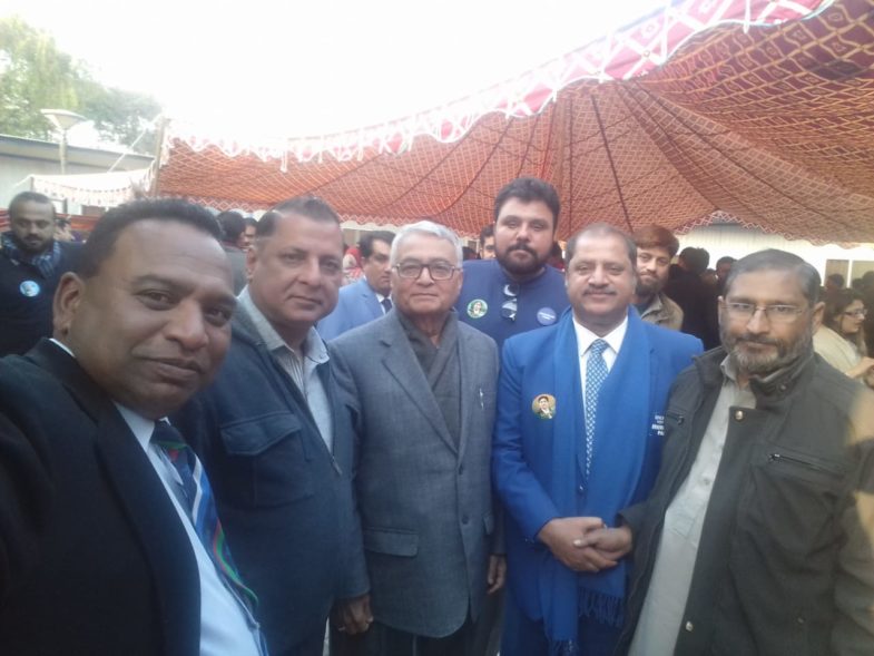 Asghar Ali Mubarak, senior, editorial, executive, yesurdu, news, meeting, with, renown, journalists, at, NPC, elections, 2019