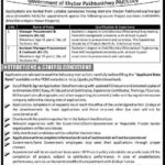PEDO KP Jobs 2019 for Manager & Assistant Manager Procurement / Contracts
