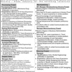 Kamal Hosiery Mills Faisalabad Jobs 2019 for Supply Chain, Textile & Engineering Posts