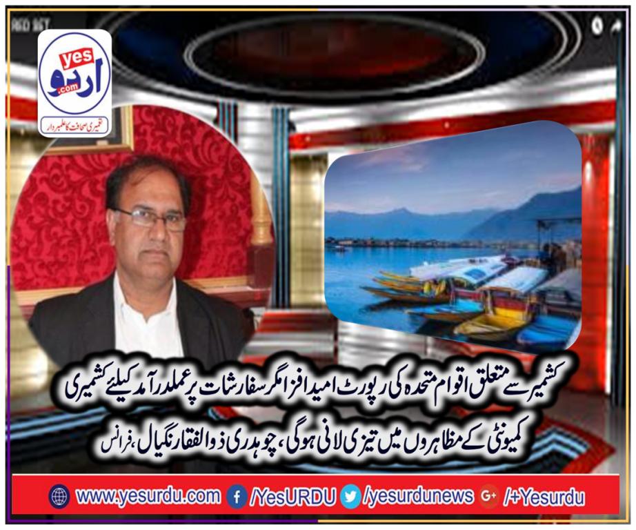 Ch zulfiqar nagial, kashmiri, leader, France