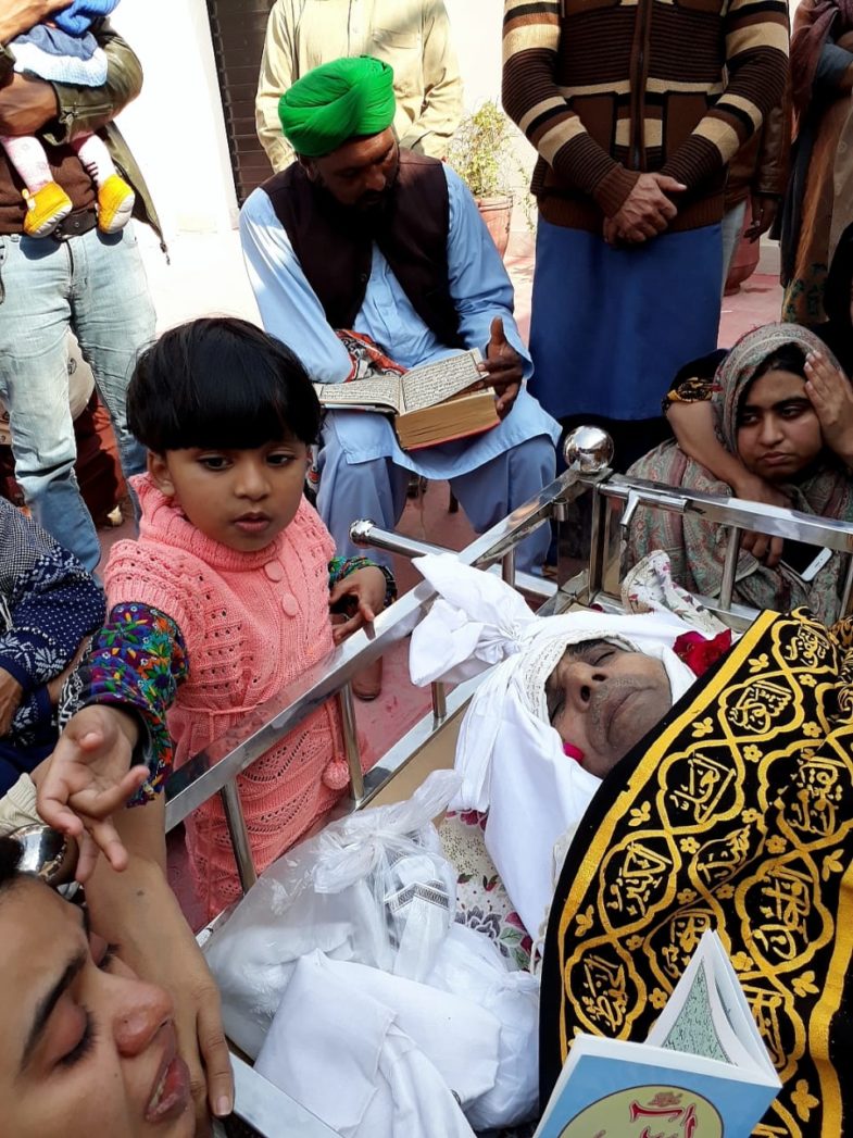 Asad ali mubarak's, father in law, muhammad ali patwari, died, in, lahore, today