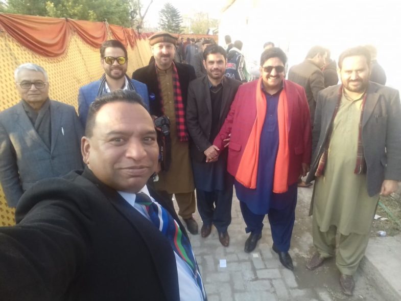 Asghar Ali Mubarak, senior, editorial, executive, yesurdu, news, meeting, with, renown, journalists, at, NPC, elections, 2019