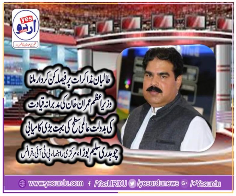 ch saleem borra, SENIOR, LEADER, PTI, FRANCE