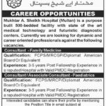 Mukhtar A. Sheikh Hospital Multan Jobs 2019 for Medical Consultants
