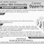 Sukkur IBA University Jobs 2019 for Lecturers (Kandhkot Campus)
