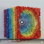 Colorful Button Sculptures by Augusto Esquivel