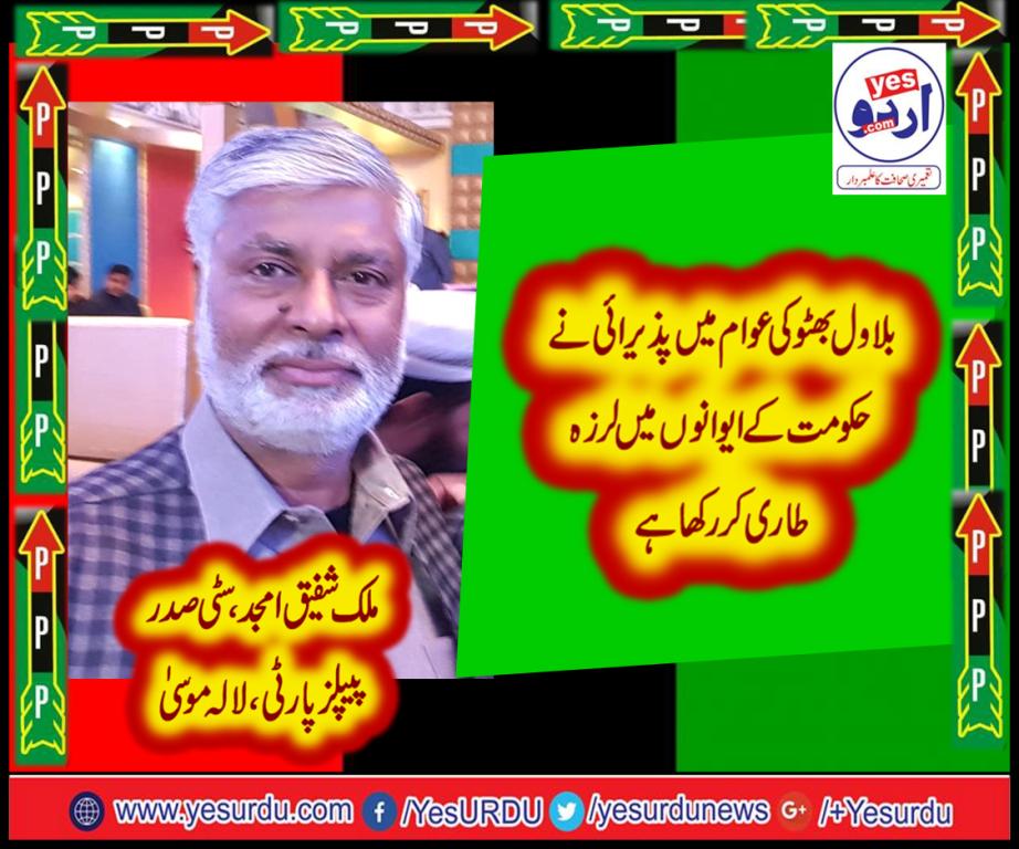 malik shafiq amjad, CITY, PRESIDENT, PPP, LALAMUSA