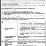 UVAS University Lahore Jobs 2019 for 6+ Jr Clerk, Lab Assistant & Support Staff (Disable Quota)