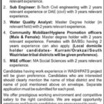 PO Box 857 National Organization Jobs 2019 for DAE, Engineering, M&E, Community Mobilizers & Other Posts