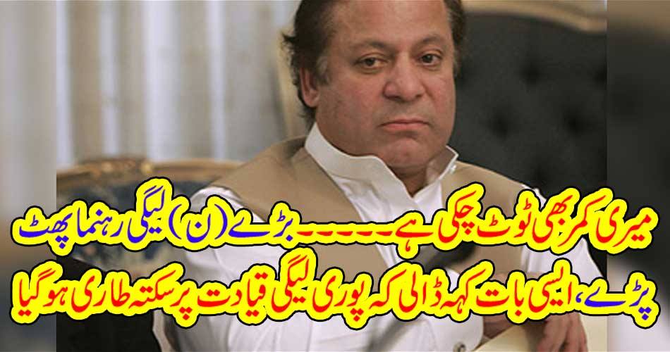 My waist is broken too. The big (Leadership) Leader leader got up and said that the entire leadership led to a secretariat.