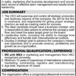 Wah Industries Ltd Jobs 2019 for CEO Post
