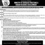 Ministry of Overseas Pakistanis & HRD Jobs 2019 for Community Welfare Attaches – Govt Officers Apply