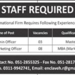 Rawalpindi Multinational Firm Jobs 2019 for 11+ Admin and Marketing Officers