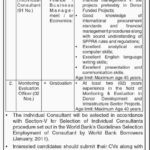 Sindh Department Jobs 2019 for Monitoring Evaluation Officers and Fiduciary Specialist