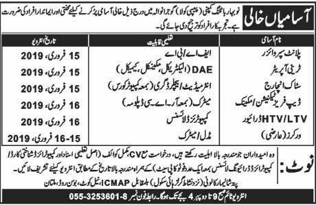 Nobahar Bottling Company / Pepsi Cola Jobs 2019 for DAE, Supervisor, Stock Incharge, Drivers & Support Staff