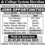 The Inspire School & College System Havelian Jobs 2019 for Teachers & Non-Teaching Staff
