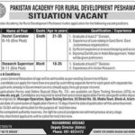 Pakistan Academy for Rural Development Jobs 2019 for Hostel Caretaker and Research Supervisor
