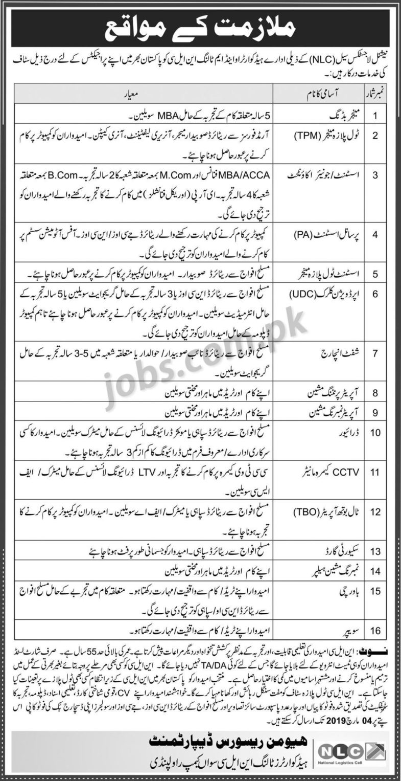 NLC Jobs 2019 for 16+ Clerk, Admin, Accounts, Toll Plaza Operators & Managers, Incharge & Other Posts
