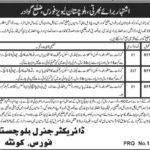 Balochistan Levies Force (Gwadar) Jobs 2019 for 239+ Sipahi, Muharrar and Driver Posts