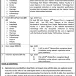 Medical Teaching Institution Bannu Jobs 2019 for Paramedical, Pharmacists, Nurses & Other Posts