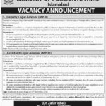 Ministry of Foreign Affairs Pakistan Jobs 2019 for Assistant & Deputy Legal Advisors