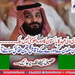 Saudi Crown Prince visit to Pakistan is not a government visit