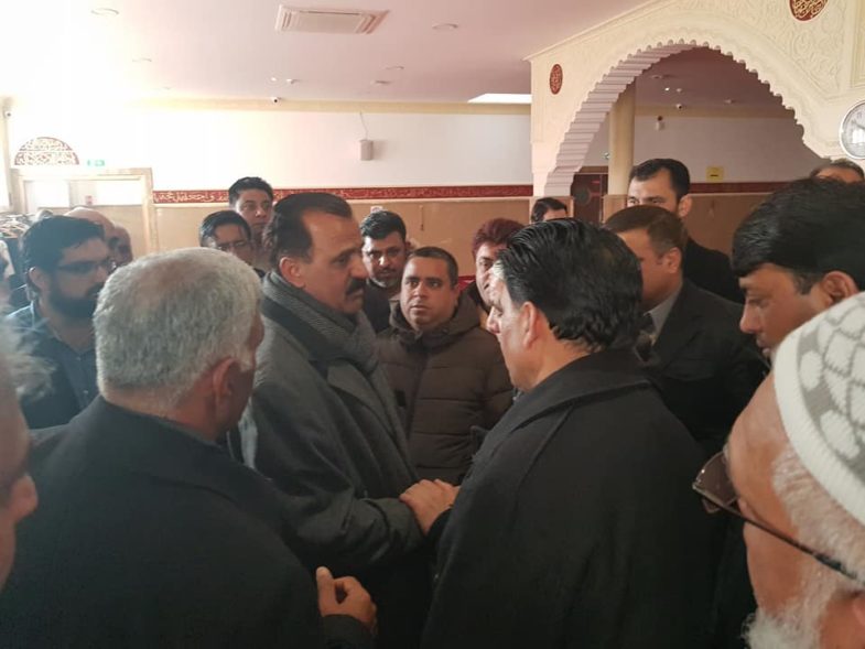 raja zaheer's, mother, died, in, paris, funeral, prayer, performed, at, cultural, centre, paris, france